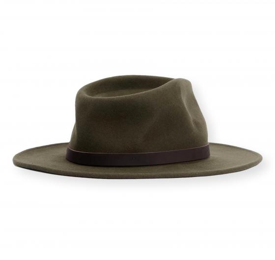 BARBOUR Cappello Uomo in Feltro di Lana Crushable Bushman MHA0007OL71 Verde