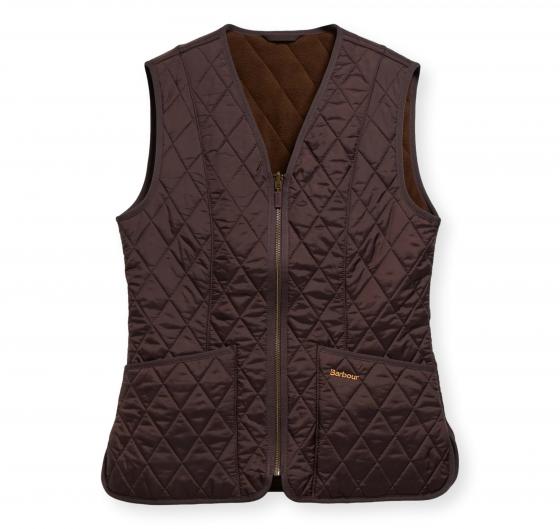 BARBOUR Gilet Donna Fodera in Pile Fleece Betty Liner LLI0003BR71 Colore Marrone