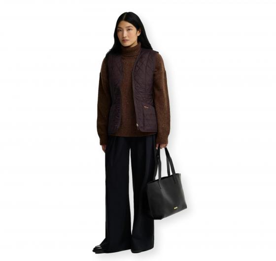 BARBOUR Gilet Donna Fodera in Pile Fleece Betty Liner LLI0003BR71 Colore Marrone
