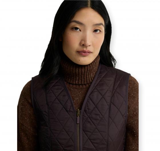 BARBOUR Gilet Donna Fodera in Pile Fleece Betty Liner LLI0003BR71 Colore Marrone