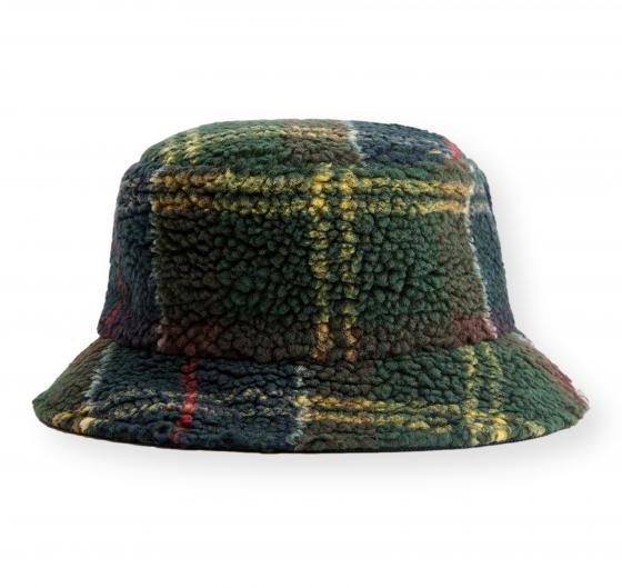 BARBOUR Cappello da Pescatore in Pile Field MHA0920OL91 Colore Classic Tartan