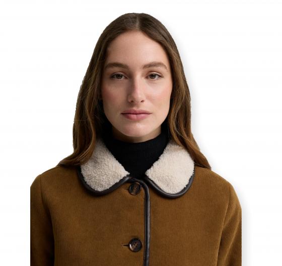 BARBOUR Giacca Donna in Pile a Coste con Ecopelliccia Penny LCA0423BR31 Beige