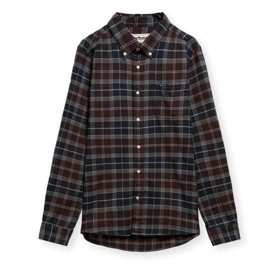 BARBOUR Camicia Uomo Tartan Taglio Sartoriale Kyeloch MSH5014TN38 Blu Scuro