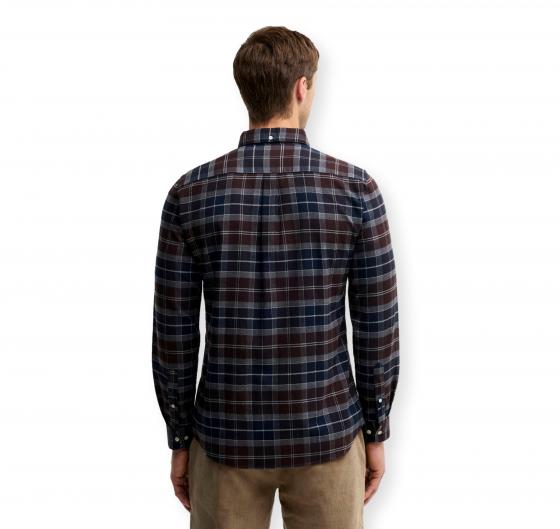 BARBOUR Camicia Uomo Tartan Taglio Sartoriale Kyeloch MSH5014TN38 Blu Scuro