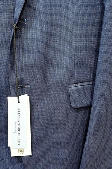 ALESSANDRO GILLES Abito Uomo Slim Fit ART. A22C 0150 Microfantasia Blu