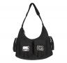 GAELLE PARIS Borsa Donna Reg Hobo Cargo In Denim Fibbie G Nella G GAACW01191 Colore Nero