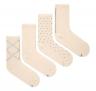 BOSS Calze Donna Altezza Regolare In Confezione Regalo Da Quattro Taglia Unica 36/42 50524388 Beige