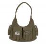 GAELLE PARIS Borsa Donna Reg Hobo Cargo In Canvas Fibbie G Nella G GAACW01190 Colore Verde Oliva