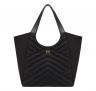 PINKO Borsa Donna Tote Bag Shopper In Tessuto Riciclato Trapunta Puzzle 104536 Z99Q Colore Nero