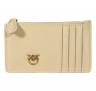 PINKO Portacarte Con Zip Donna Airone Cardholder 100251 C50Q Colore Beige