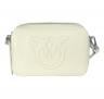 PINKO Borsa Donna Carrie Camera Bag Classic Calf 104336 Z14S Colore Bianco