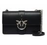 PINKO Borsa Donna Love One Classic St Cl Vitello Seta 105857 Colore Nero Z99O