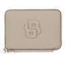 BOSS Portafoglio Donna Piccolo Con Lavorazione Martellata Zip e Monogramma BB Anett New SM Zaround 50542050 Colore Beige