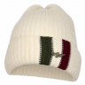 Aeronautica Militare Berretto Uomo a Coste Beige con Bandiera Tricolore e Logo in Metallo 252CU0080UL00555