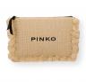 PINKO Pochette Donna Flat Handle Rafia 106718 Colore Paglia Beige HZ3Q
