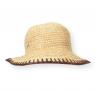 BOSS Cappello Donna In Rafia Con Logo Dorato Danika CR 50562247 Colore Beige